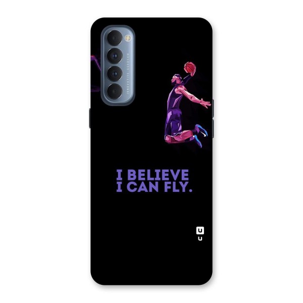 Believe And Fly Back Case for Reno4 Pro