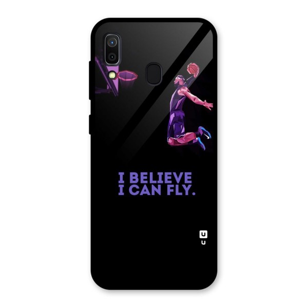 Believe And Fly Glass Back Case for Galaxy A30