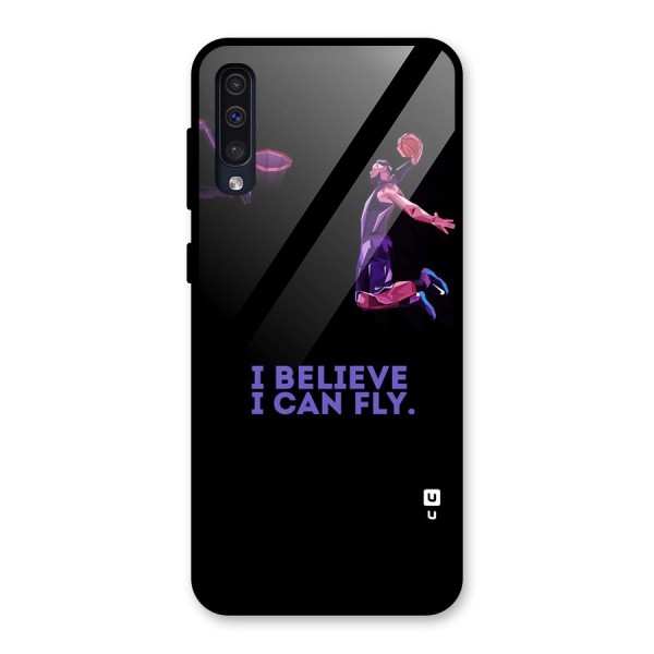 Believe And Fly Glass Back Case for Galaxy A50