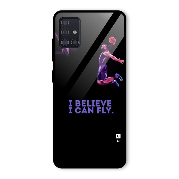 Believe And Fly Glass Back Case for Galaxy A51