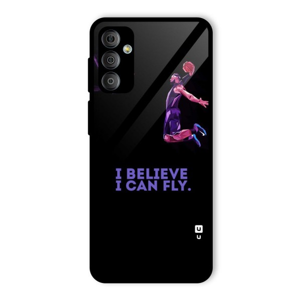 Believe And Fly Glass Back Case for Galaxy F23