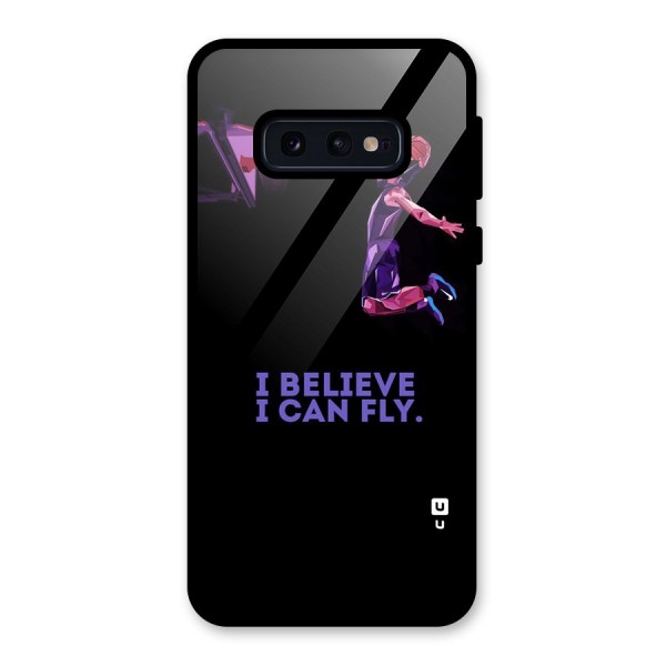 Believe And Fly Glass Back Case for Galaxy S10e