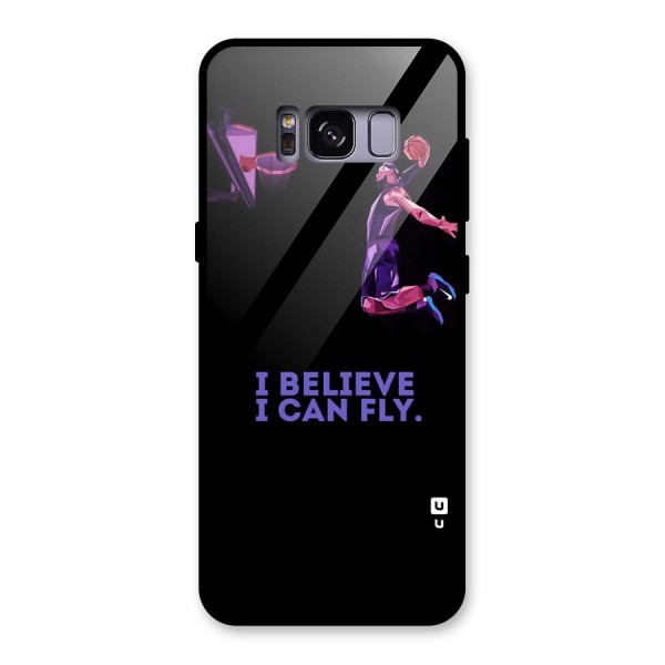 Believe And Fly Glass Back Case for Galaxy S8