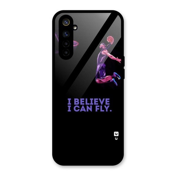 Believe And Fly Glass Back Case for Realme 6i