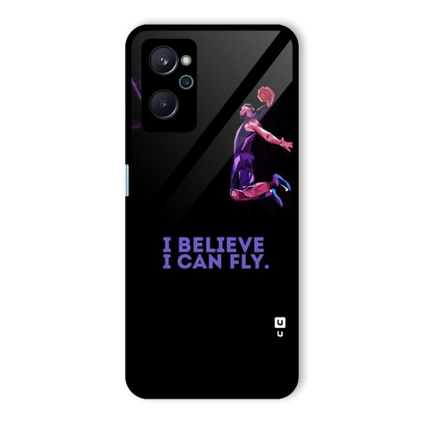 Believe And Fly Glass Back Case for Realme 9i