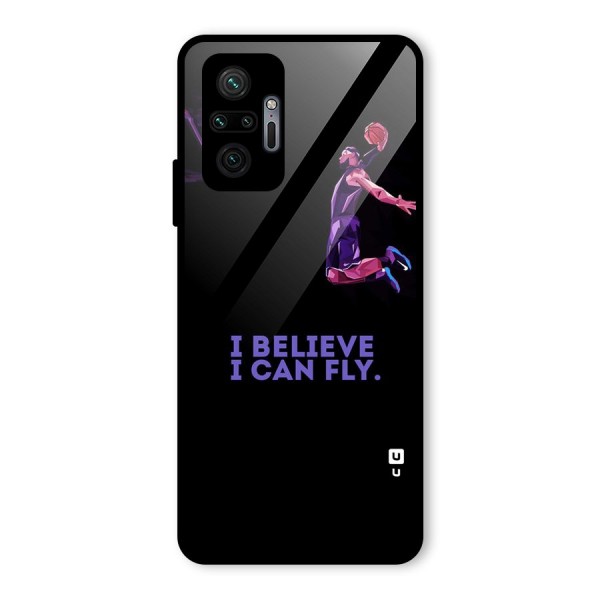 Believe And Fly Glass Back Case for Redmi Note 10 Pro Max