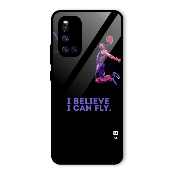 Believe And Fly Glass Back Case for Vivo V19