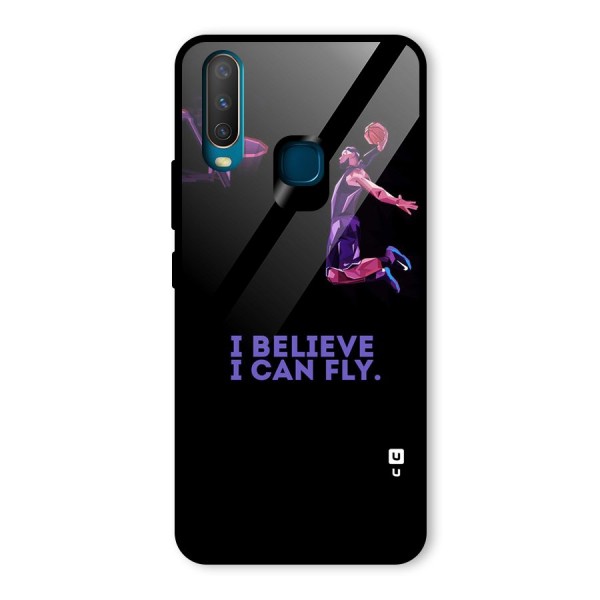 Believe And Fly Glass Back Case for Vivo Y12