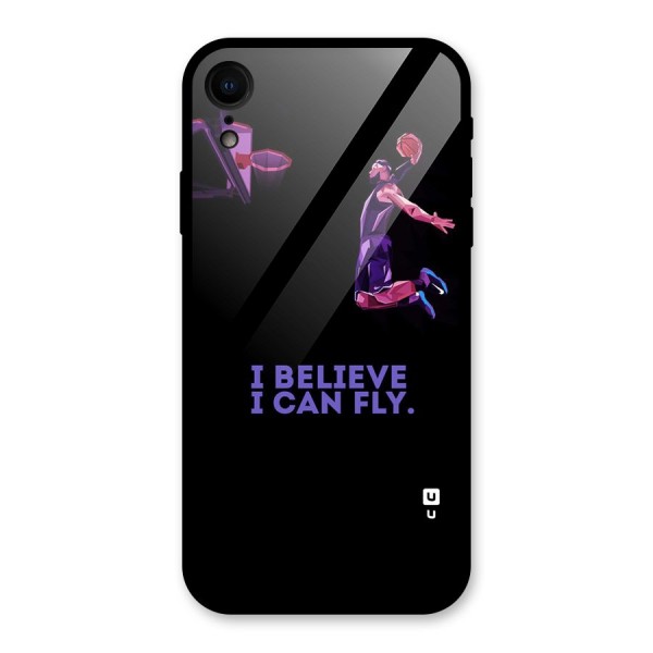 Believe And Fly Glass Back Case for XR