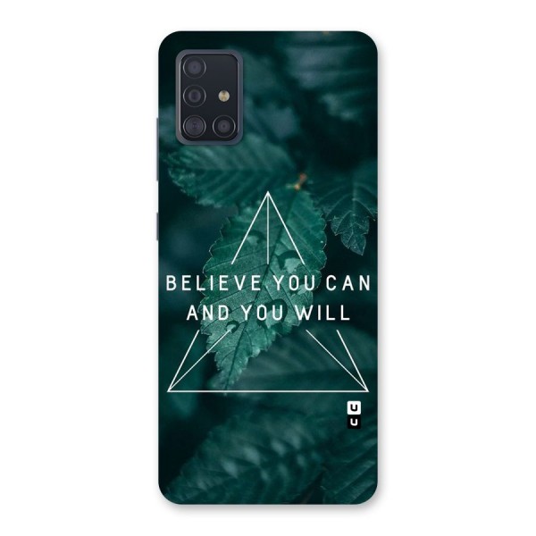 Believe You Can Motivation Back Case for Galaxy A51