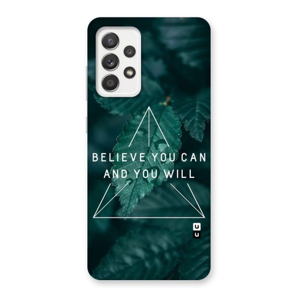 Believe You Can Motivation Back Case for Galaxy A52