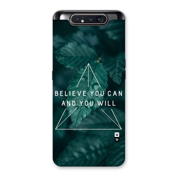 Believe You Can Motivation Back Case for Galaxy A80