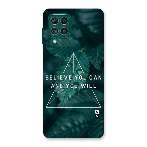 Believe You Can Motivation Back Case for Galaxy F62