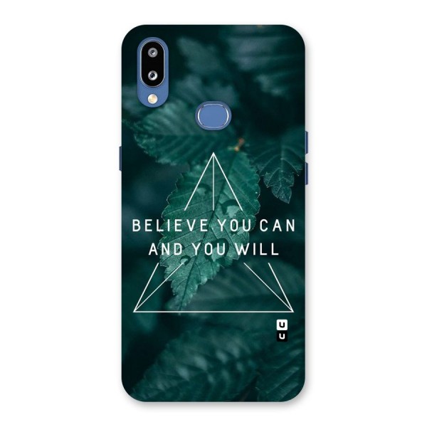 Believe You Can Motivation Back Case for Galaxy M01s