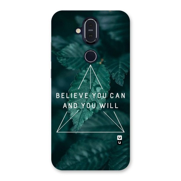 Believe You Can Motivation Back Case for Nokia 8.1