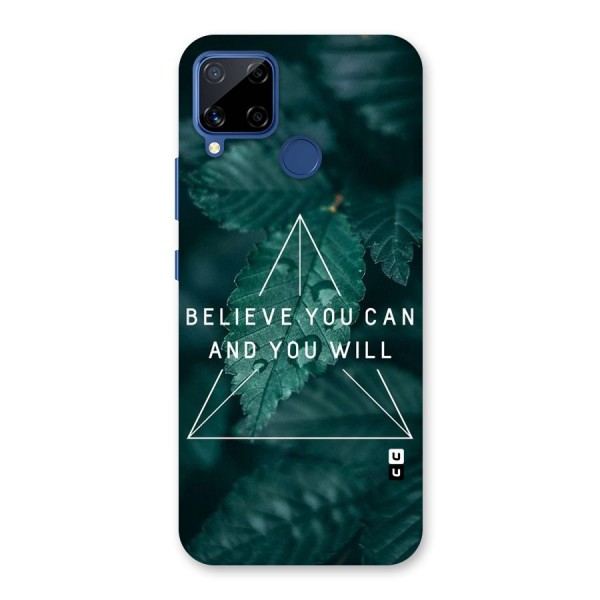 Believe You Can Motivation Back Case for Realme C12