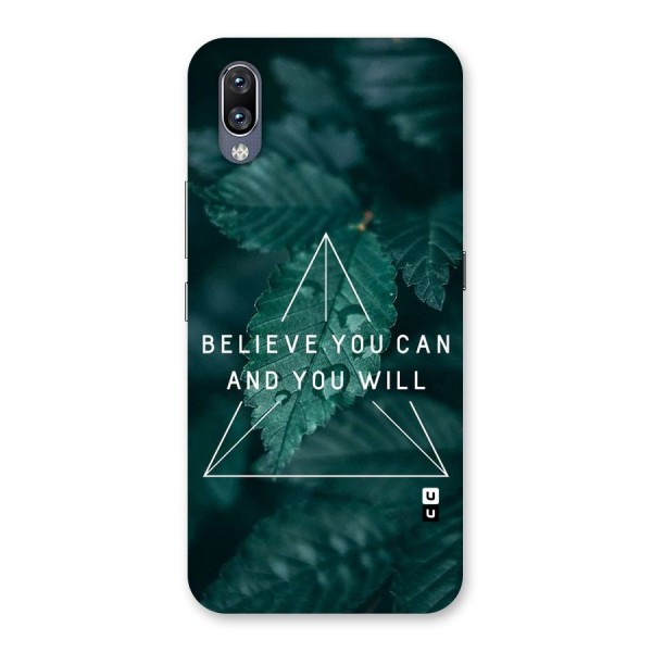 Believe You Can Motivation Back Case for Vivo NEX