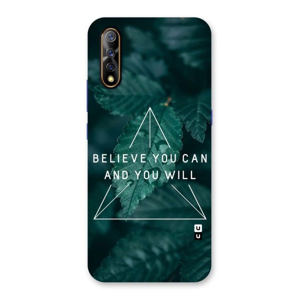 Believe You Can Motivation Back Case for Vivo Z1x