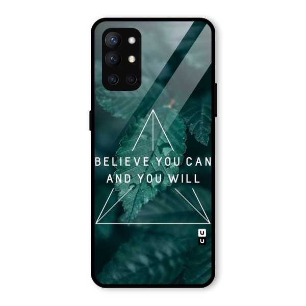Believe You Can Motivation Glass Back Case for OnePlus 9R