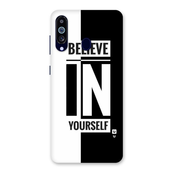 Believe Yourself Black Back Case for Galaxy A60