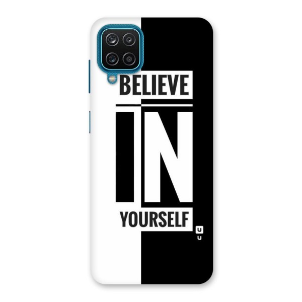 Believe Yourself Black Back Case for Galaxy M12