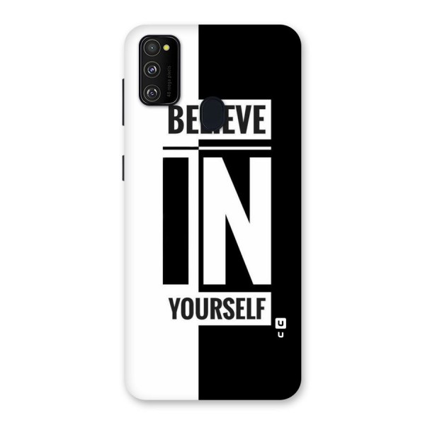 Believe Yourself Black Back Case for Galaxy M21