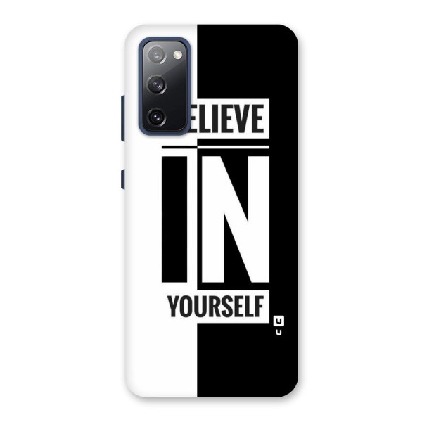 Believe Yourself Black Back Case for Galaxy S20 FE