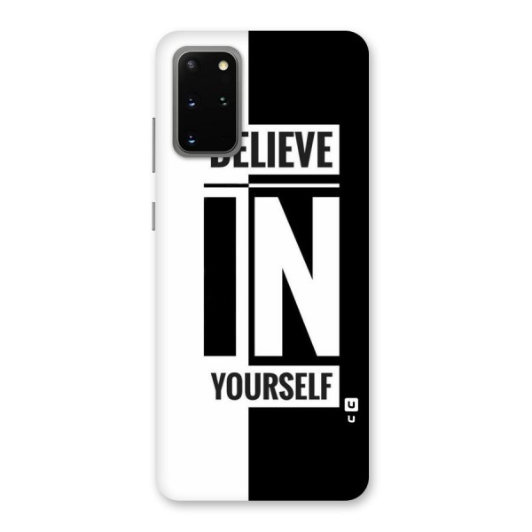 Believe Yourself Black Back Case for Galaxy S20 Plus