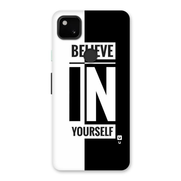 Believe Yourself Black Back Case for Google Pixel 4a