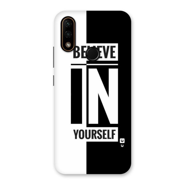 Believe Yourself Black Back Case for Lenovo A6 Note