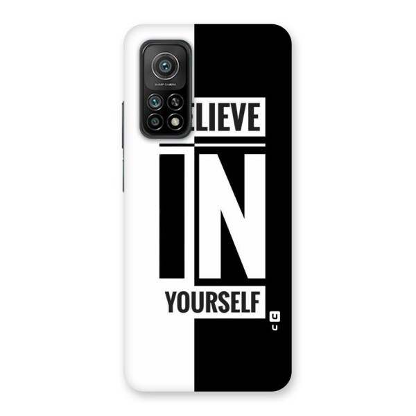 Believe Yourself Black Back Case for Mi 10T 5G