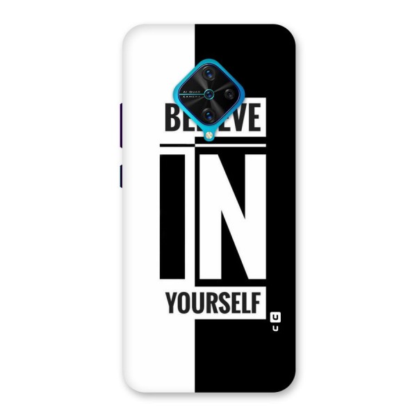 Believe Yourself Black Back Case for Vivo S1 Pro