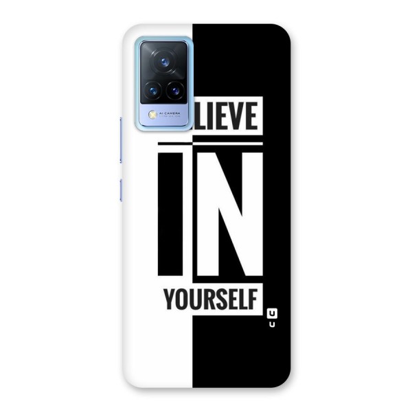 Believe Yourself Black Back Case for Vivo V21 5G