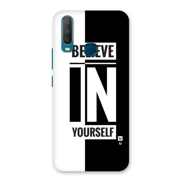 Believe Yourself Black Back Case for Vivo Y12