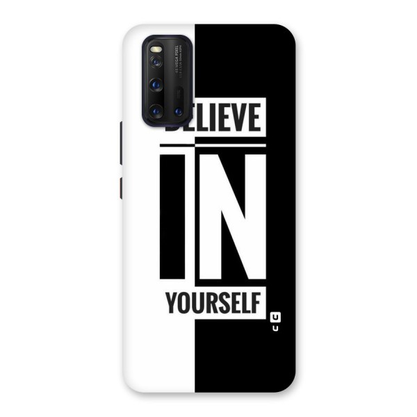 Believe Yourself Black Back Case for Vivo iQOO 3