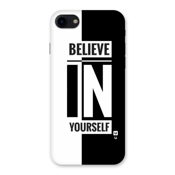 Believe Yourself Black Back Case for iPhone SE 2020