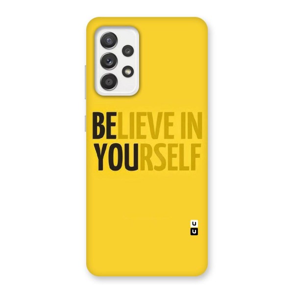 Believe Yourself Yellow Back Case for Galaxy A52