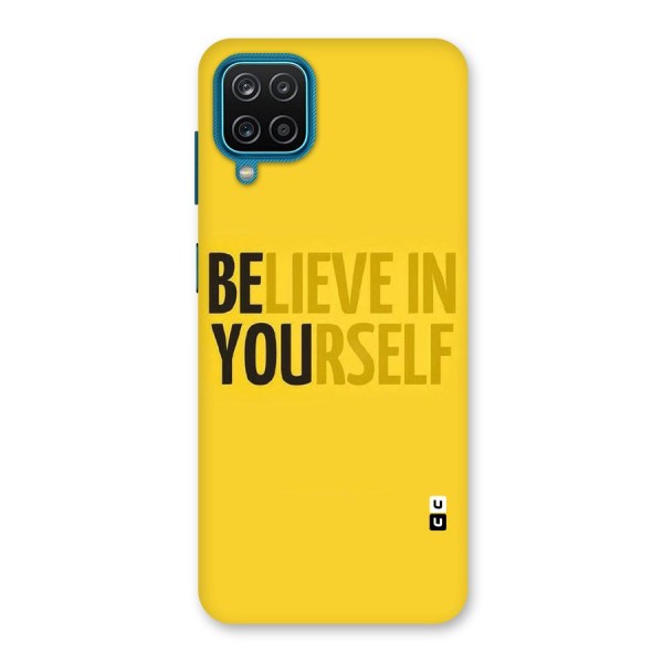 Believe Yourself Yellow Back Case for Galaxy F12