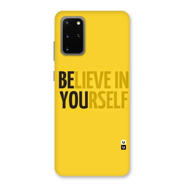 Believe Yourself Yellow Back Case for Galaxy S20 Plus