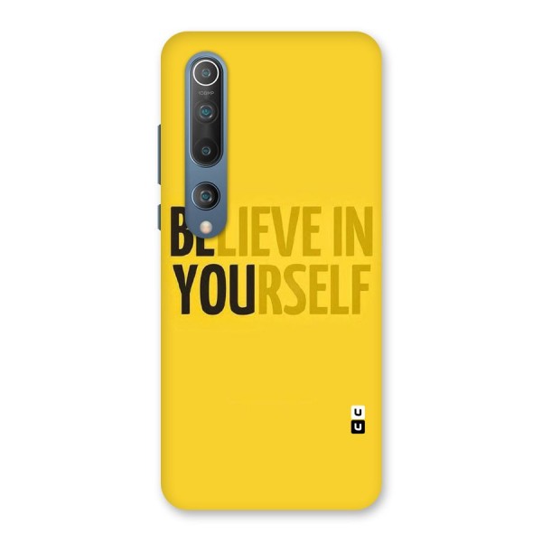 Believe Yourself Yellow Back Case for Mi 10