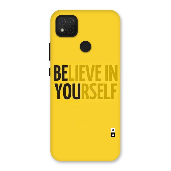 Believe Yourself Yellow Back Case for Redmi 9C