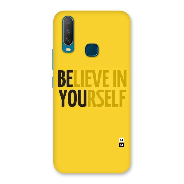 Believe Yourself Yellow Back Case for Vivo U10