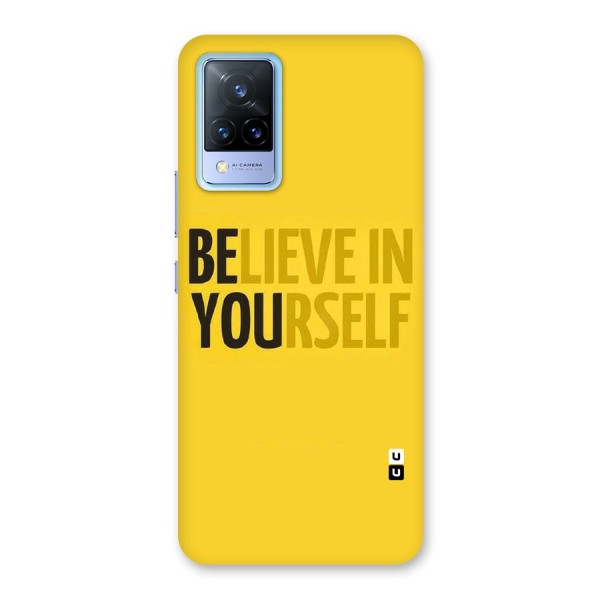 Believe Yourself Yellow Back Case for Vivo V21 5G