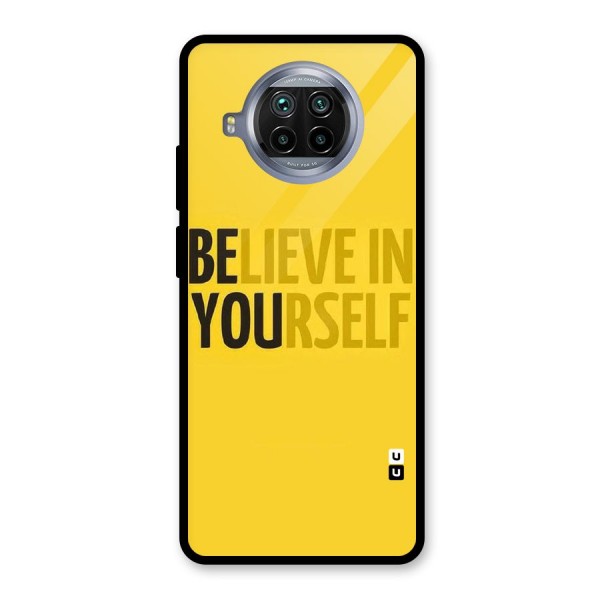 Believe Yourself Yellow Glass Back Case for Mi 10i