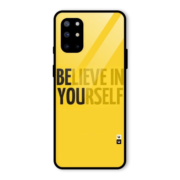 Believe Yourself Yellow Glass Back Case for OnePlus 8T