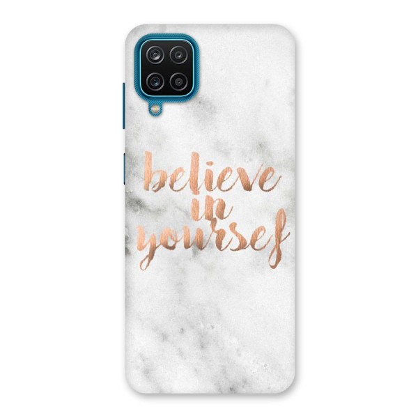 Believe in Yourself Back Case for Galaxy F12