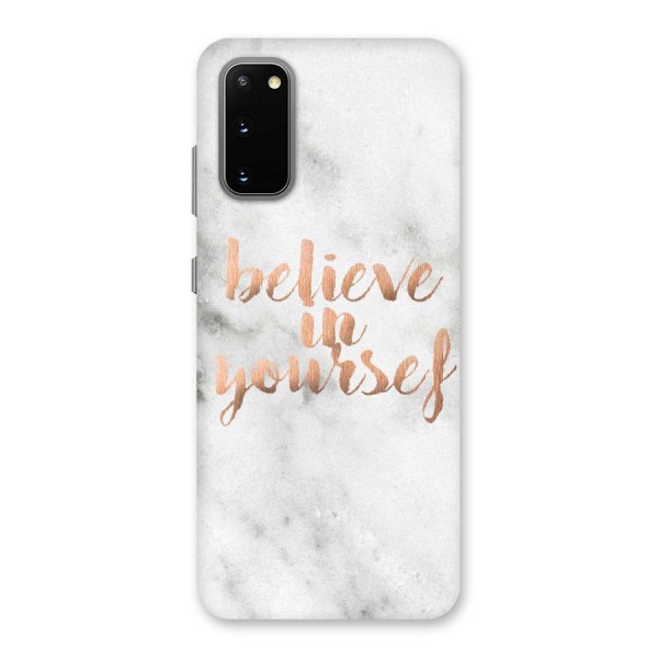 Believe in Yourself Back Case for Galaxy S20