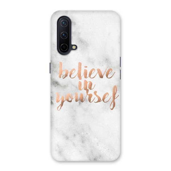 Believe in Yourself Back Case for OnePlus Nord CE 5G