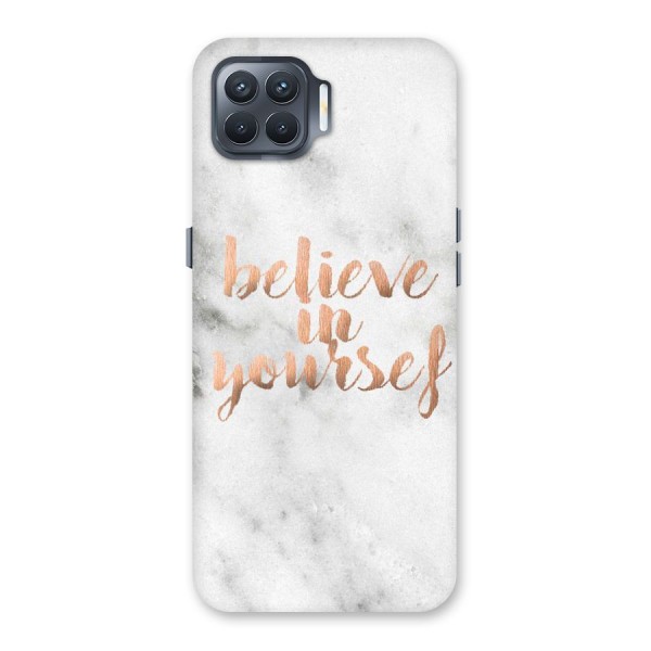 Believe in Yourself Back Case for Oppo F17 Pro