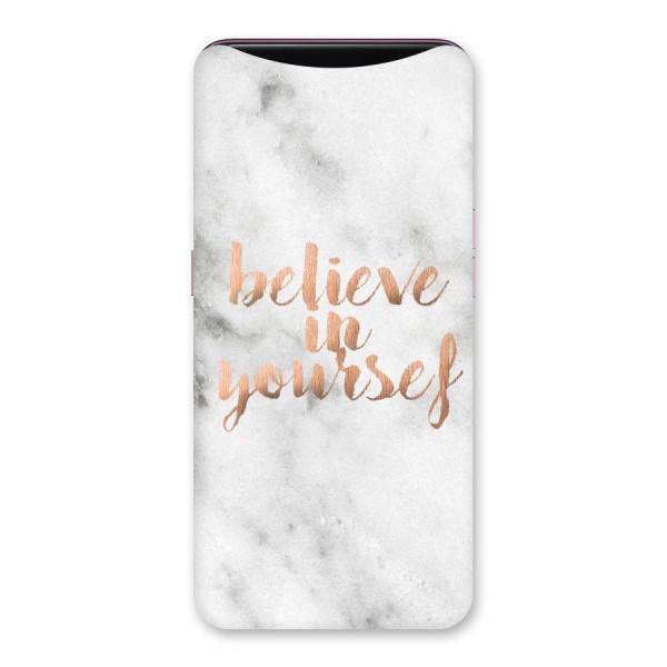 Believe in Yourself Back Case for Oppo Find X